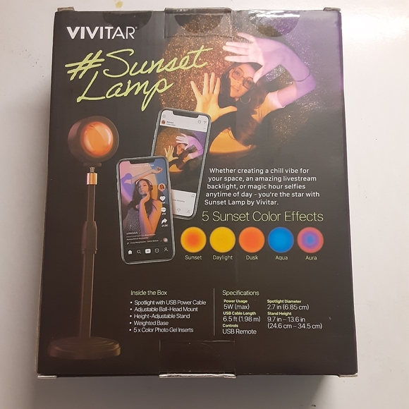 Vivitar Other New Vivitar Sunset Lamp Vlogging Light Selfie Light